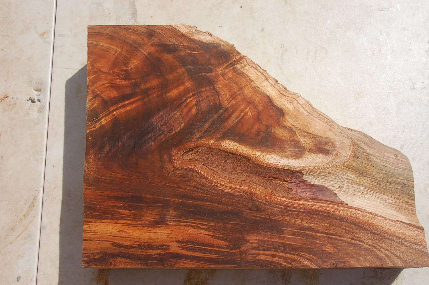 KOA FIGURED Wood Bowl Blank KOA FIGURED Block #31 –11×9-6×2 inches.