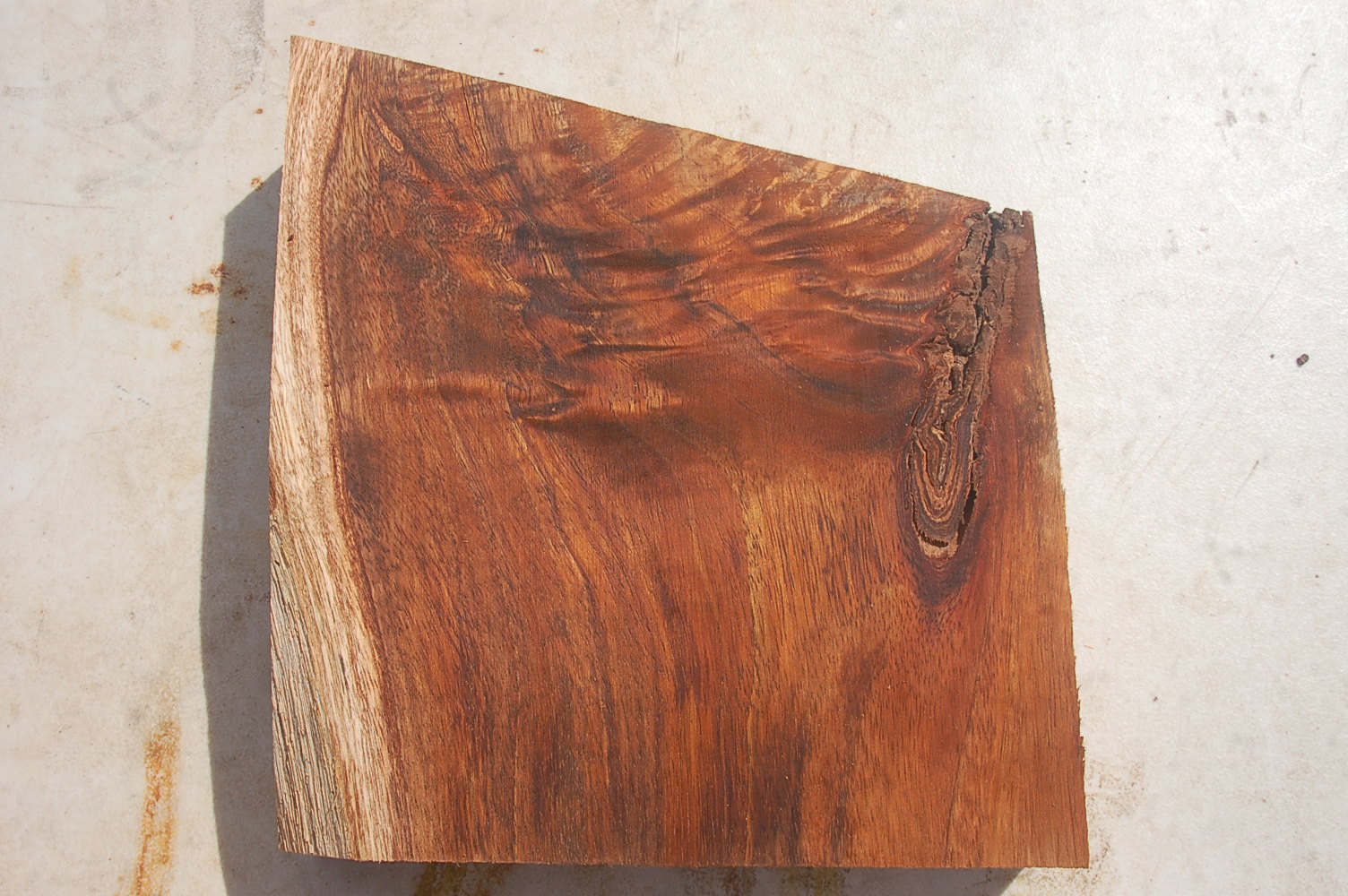 KOA FIGURED Wood Bowl Blank KOA FIGURED Block #32 –8.5×9.5-7.5×2 inches